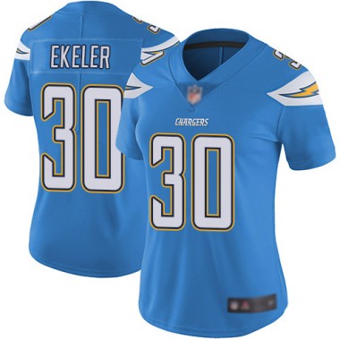 Los Angeles Chargers NFL Football Austin Ekeler Electric Blue Jersey Women Limited #30 Alternate Vapor Untouchable->women nfl jersey->Women Jersey